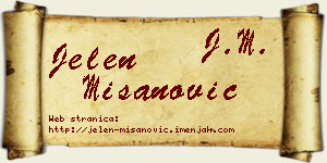 Jelen Mišanović vizit kartica